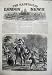 1864 Farming Reaping Hay Children Country Old Print