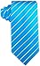 Scott Allan Collection Striped Ties for Men - Woven Necktie - Iris Blue w/White