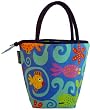 Mimi the Sardine Coated Organic Cotton Lunchbug Reusable Lunch Bag, Ocean Mimi the Sardine Coated Organic Cotton Lunchbug Reusable Lunch Bag, Ocean