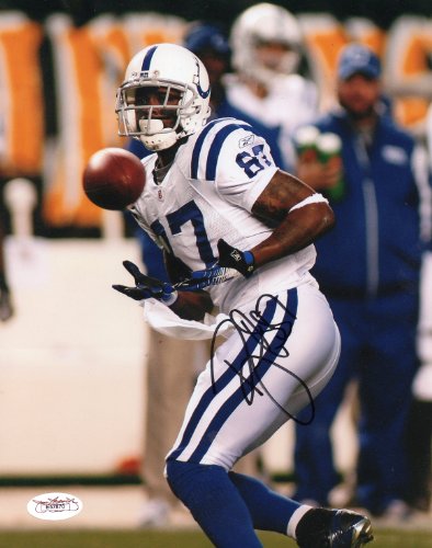 Indianapolis Colts REGGIE WAYNE Signed Autographed 8x10 Photo JSA