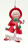 Retro Blow Mold Mrs. Claus Christmas Ornament 5