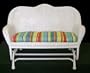 Salem Harbor 3 Piece Resin Wicker Glider Set - White