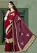 Reddish Maroon Brasso Sequined Embroidered Georgette Sari