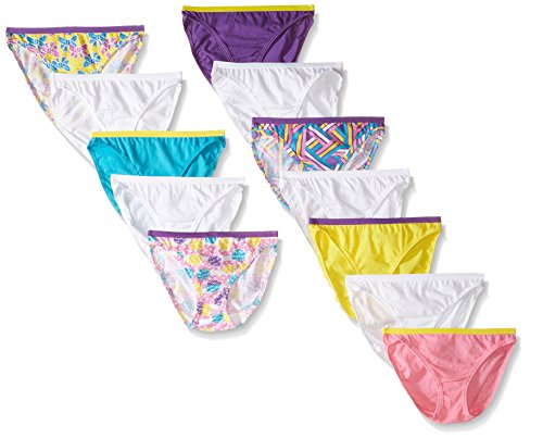 Fruit of the Loom Girls' Wardrobe Bikini (Pack of 12)