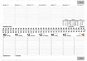 Rido Tischkalender rido-septant 30,7x10,5cm Kalendarium 2012