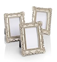 3 Rococo Style Photo Frames 5.1 x 7.6cm (2 x 3")