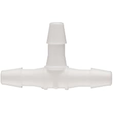 Value Plastics White Nylon Tube Fitting, 200 Series Barbed Tee, Tube ID
