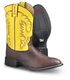 Men's Tony Lama&reg; Bullhide Pull-ons Yellow / Brown