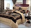 7 Pieces Leopard Print Patchwork Comforter (90"x92" in Inch) Set/ Bed-in-a-bag Queen Size