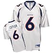 Jay Cutler Jersey: Reebok White Replica #6 Denver Broncos Jersey