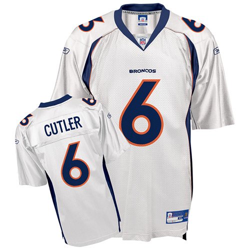 Reebok Denver Broncos Jay Cutler Replica White Jersey Size: Xx Large