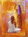 Kerala - Artist: Ravi Varghese - Image Size: 16.00 by 20.00 inches - stretched USA orders only