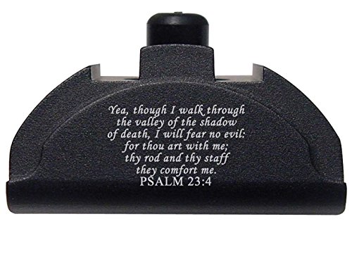 Bible PSALM 23 4 Engraved NDZ P9 Aluminum Grip Frame Plug for Glock 17 18 19 22 23 24 25 31 32 34 35 37 GEN 4 by NDZ Performance