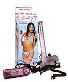 Deluxe Butterfly With Anal Stimulator Strap On Vibrator