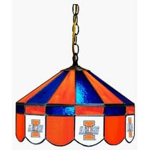 51ao1yvhPnL. SL500 AA216  Illinois Fighting Illini X Large Swag Hanging Stained Glass Lamp