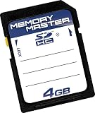 Memory Master - 4GB Secure Digital High Capacity (SDHC) Class 4 Memory Card
