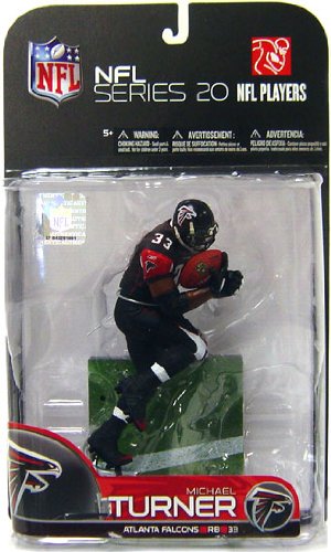 McFarlane Toys NFL Sports Picks Series 20 2009 Wave 1 Action Figure Michael Turner (Atlanta Falcons) Black Jersey