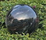 10 &acute; Eclipse Stainless Steel Designer Gazing Globe - B001OLUX8I