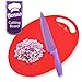 Kitchen Knife Set plus BONUS Cutting Board and FREE Knife Skills eBook. Includes Chef Knife, Paring Knife, Carving, Utility, Santoku and Bread knives.