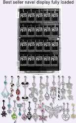 Loaded best seller belly ring display!