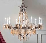 Classic Lighting 57310 AGB AI Antique Italian Duchess 40 Crystal Chandelier from the Duchess Collec