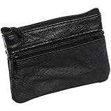 Marshal Womens Leather Change Purse w/ Key Ring