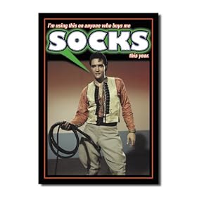 Elvis Whip - Humorous Elvis Merry Christmas Greeting Card