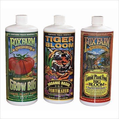 Fox Farm Hydroponic Nutrient Trio – Quarts