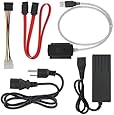 SANOXY&reg; SATA/PATA/IDE Drive to USB 2.0 Adapter Converter Cable for 2.5 / 3.5 Inch Hard Drive / Optical Drive with External AC Power Adapter