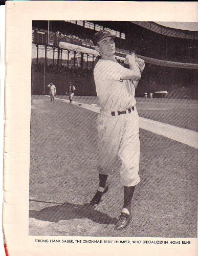 Hank Sauer Cincinnati Reds Photo Baseball Magazine