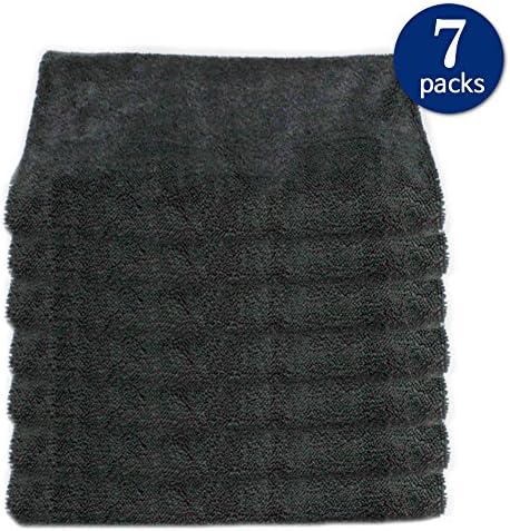 & SALE 7 PACKS Microfiber Car Drying towels,Quick Dry ,Free Lint Free Streak ,20x27'' , Grey /Green -Korean Quality Products