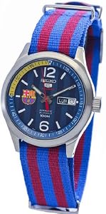 Unisex Watch Seiko SRP303 Barcelona F.C Barcelona Stainless Steel Case Automatic