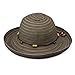 Wallaroo Hat Company Womenâ€™s Breton Sun Hat â€“ Chocolate â€“ UPF 50+