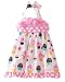 Rare Editions Girls 2-6X Dot And Cupcake Print Birthday Dress, Pink, 5