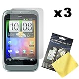 Cbus Wireless Three LCD Screen Guards / Protectors / Films for T-Mobile HTC ....