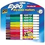 EXPO 86679 Sanford EXPO Low Odor Dry Erase Markers, Fine Point, Assorted, 20/Set