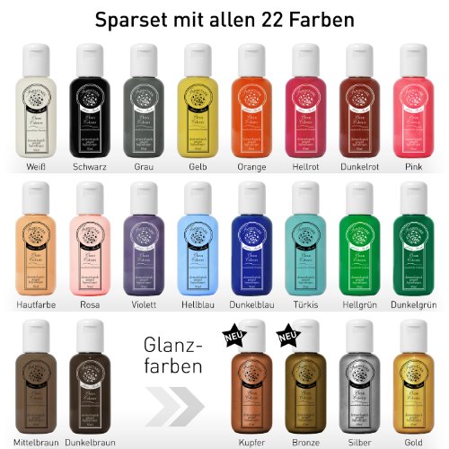 Farbstark Bodypainting Farben Sparset - hautfreundliche K&ouml;rperfarbe in Profi Qualit&auml;t (auc Preisvergleich
