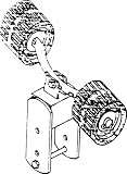(Price/1 PAIR)VeeVee WOBBLE ROLLER ASSEMBLY T-982 (Image for Reference)