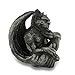 Pondering Protector Sitting Gargoyle Stone Finish Statue