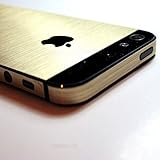 EpicGadget(TM) Luxury Metallic Champagne Gold Brushed Full Body Wrap Decal Skin Sticker for Apple iPhone 5 5S (US Seller!!) (Champagne Gold)