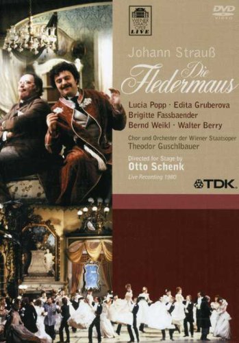 CD-Charts  DVD : Johann Strauss - Die Fledermaus / Popp, Gruberova, Fassbaender, Weikl, Berry, Hopferwieser, Kunz, Guschlbauer, Vienna Opera