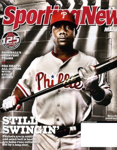 Sporting News July 4 2011 Ryan Howard/Philadelpha Phillies Bulls on Cover, NBA Draft: All Access with Kyrie Irving, Baseball's Greatest Teams, Dale Earnhardt Jr