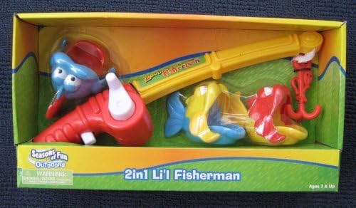 Magnetic 2-in-1 Li'l Fisherman Fishing Pole &amp; Fish