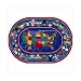 Educational I'm an American Kids Rug Size: Oval 5'4" x 7'8"