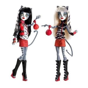 Monster High Werecat Twin Sisters - Meowlody and Purrsephone Poupée
