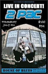 Tupac Live in Concert New Poster Print Framed