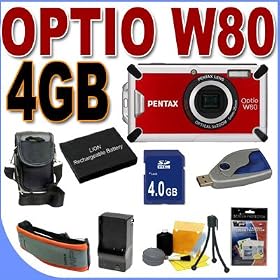 Pentax Optio W80 - Digital camera - compact - 12.1 Mpix - optical zoom: 5 x - supported... by Pentax