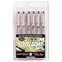 Sakura 1/4 Milli Meter Pigma Micron Pen Set #01, 6 Per Package-Black, Red, Blue, Green, Brown, Purple