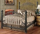 Hillsdale Furniture 1335BKR Chesapeake Bed Set with Rails, King, Rustic Old Brown