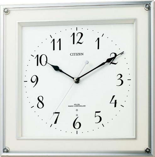 CITIZEN (シチズン) 掛け時計 電波時計 ミレディスクエア 8MY451-003 